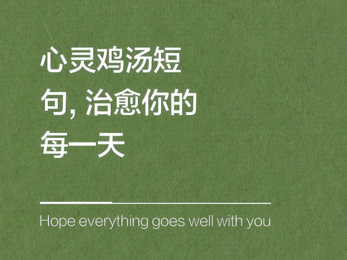 抖音鸡汤（一）